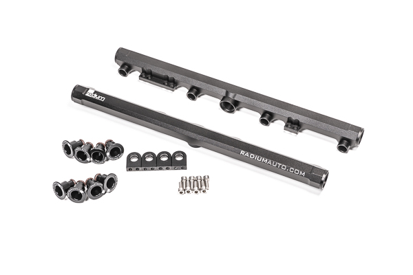 Radium Engineering — Radium Engineering Toyota 3UZ-FE/1UZ-FE VVT-I Fuel Rails
FUEL RAIL - view 3